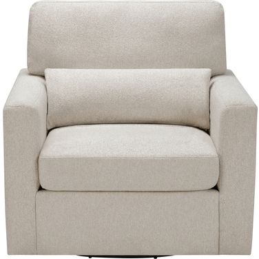 Pompano Swivel Chair In Beige