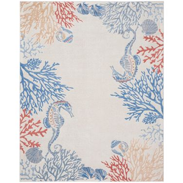 Pompeii 7'10" x 9'10" Indoor Rug In Ivory Multi