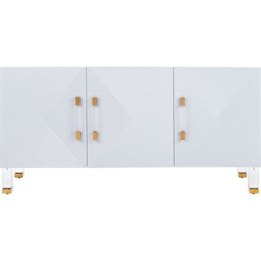 Poppy 3 Door Sideboard In Grey