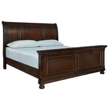 Porter King Sleigh Bed In Rustic Brown