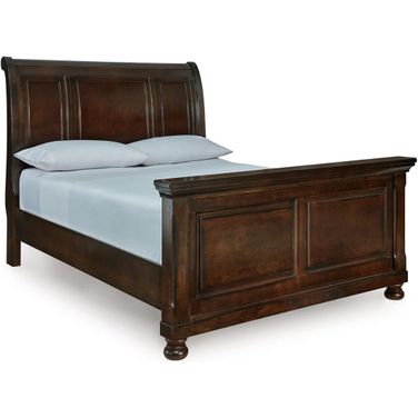 Porter Queen Sleigh Bed In Rustic Brown