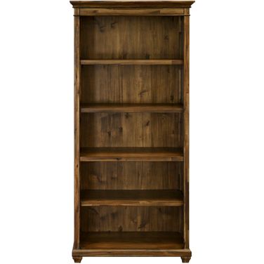 Porter Traditional Wood Open Bookcase In Brown