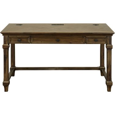 Porter Traditional Wood Writing Desk In Brown