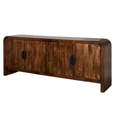 Portico 78 Inch Console In Warm Brown