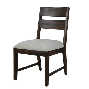 Portico Ladderback Dining Chair Set of 2 In Warm Brown