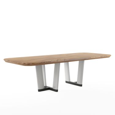 Portico Rectangular Dining Table In Brown