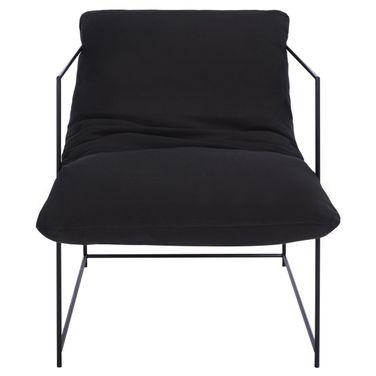 Portland Pillow Top Accent Chair in Black