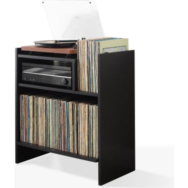 Portland Record Player Stand In Black