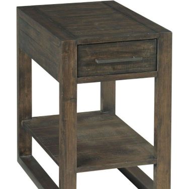 Portman Raw Umber Charging Chairside Table