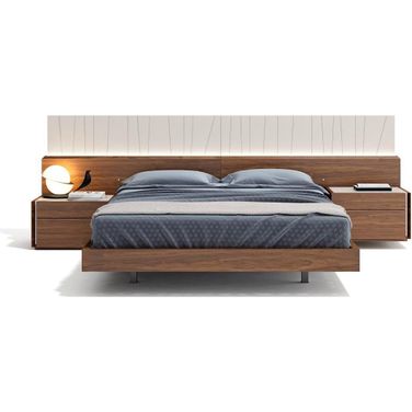 Porto King Size Bed in Walnut
