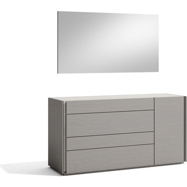 Porto Mirror in Grey