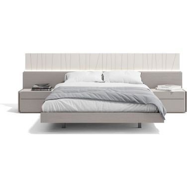 Porto Queen Size Bed in Grey