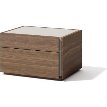 Porto Right Facing Night Stand in Walnut