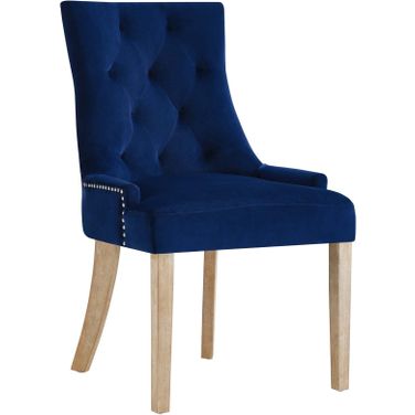 Pose Navy Performance Velvet Dining Chair
