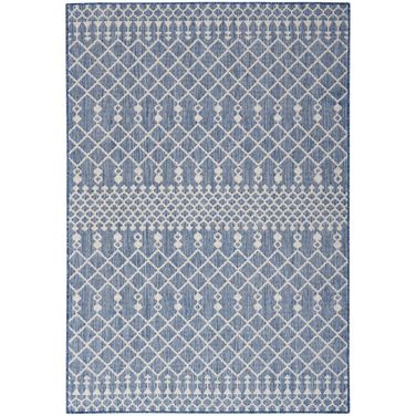 Positano Modern 4' x 6' Modern Rug In Navy Blue