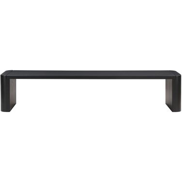 Post Large Dining Bench In Black