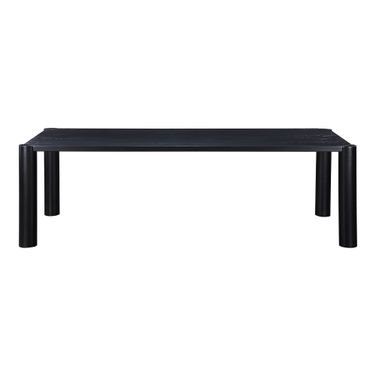 Post Large Dining Table In Oak Black