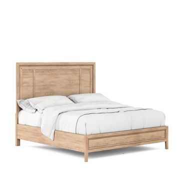 Post Queen Panel Bed In Light Brown