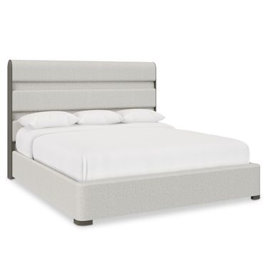 Prado California King Panel Bed In Beige