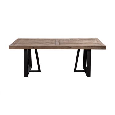 Prairie Rectangular Dining Table In Natural and Black