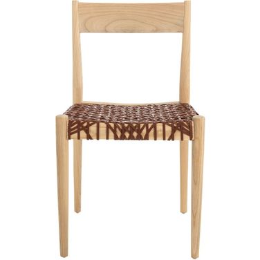 Pranit Dining Chair Set of 2 in Cognac