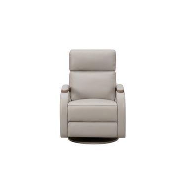 Pratt Power Swivel Glider Recliner with Power Head Rest and Power Lumbar In Gable Dove