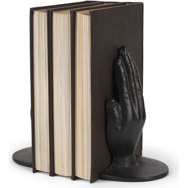Praying Hands Cast Iron Bookends In Bronze