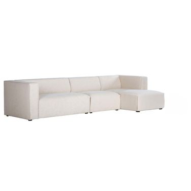 Premium Right Modular Sectional In Pebble and Black