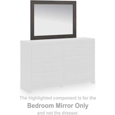 Prendonea Bedroom Mirror In Charcoal