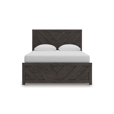 Prendonea Queen Panel Bed In Charcoal