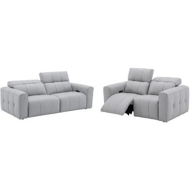 Prescott Living Room Set In Light Grey