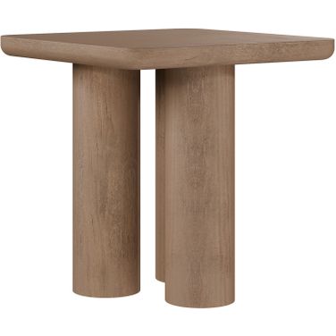 Presidio Natural Oak Veneer Contempory 22 Inch End Table In Brown