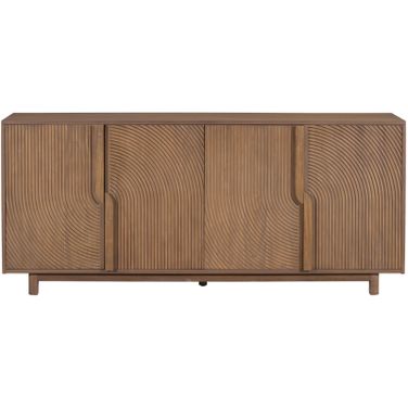 Presidio Natural Oak Veneer Contempory 76 Inch Sideboard In Brown