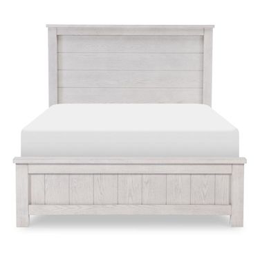 Preston Complete Full Panel Bed In Bleached Linen