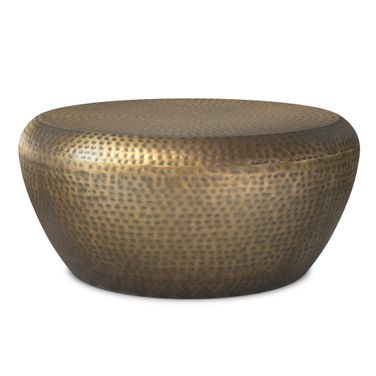 Preston Metal Coffee Table In Antique Gold