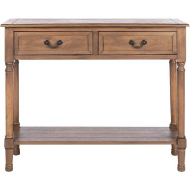Primrose 2 Drawer Console Table in Brown