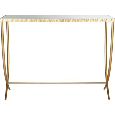 Princess Gold and Mirror Top Console Table