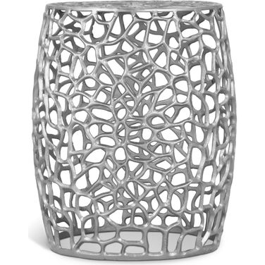 Priya End Table In Silver