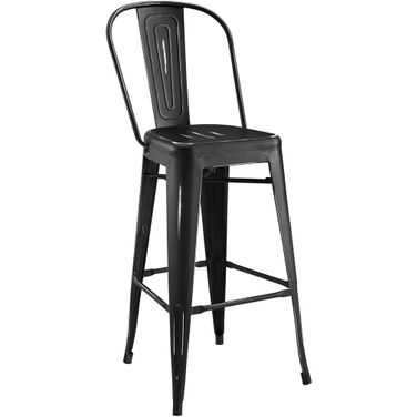Promenade Bar Side Stool In Black