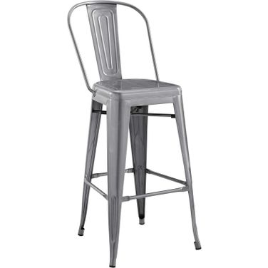 Promenade Gunmetal Bar Side Stool