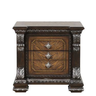 Promenade Nightstand with Hidden Drawer USB A-C In Espresso