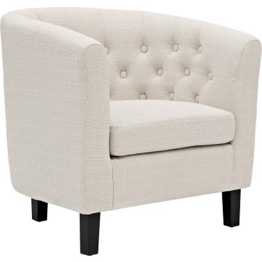 Prospect Beige Upholstered Fabric Arm Chair