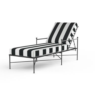 Provence Chaise Lounge in Cabana Classic