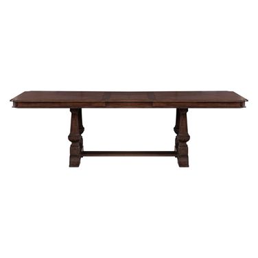 Provence Park Trestle Table Set In Chateau Brown