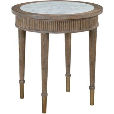 Provence Round End Table In Sandstone