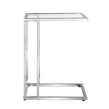 Provenzano Glass Top CInForm Table In Chrome