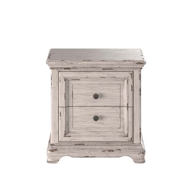 Providence Antique White 2 Drawer Nightstand