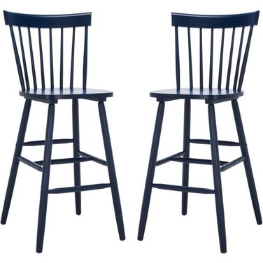 Providence Bar Stool Set of 2 in Navy