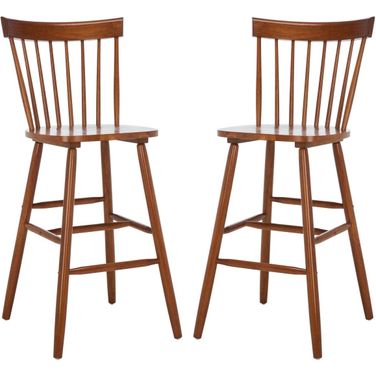 Providence Bar Stool Set of 2 in Walnut