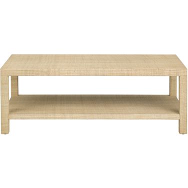 Providence Rafia Cocktail Table In Tan